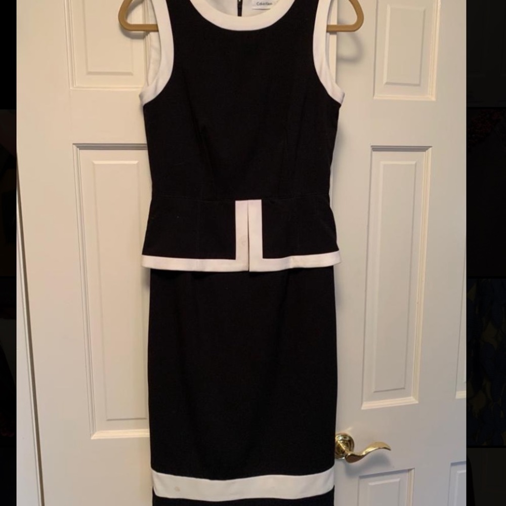 Calvin Klein • B&W dress
